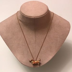 A-Pot Rose Gold Dachshund “Hotdog” Necklace